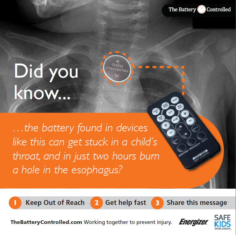 Infographic on Button Batteries